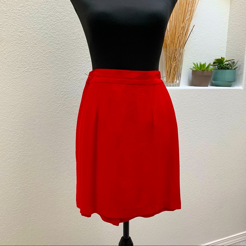 VINTAGE BOLIDE skirt 1990 “LEATHER LOOK when on! Sophisticated skirt.